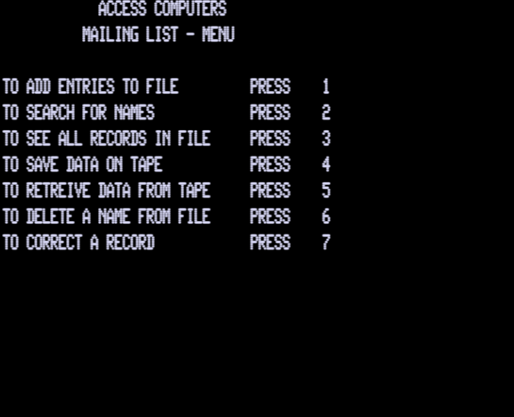 Screen shot
